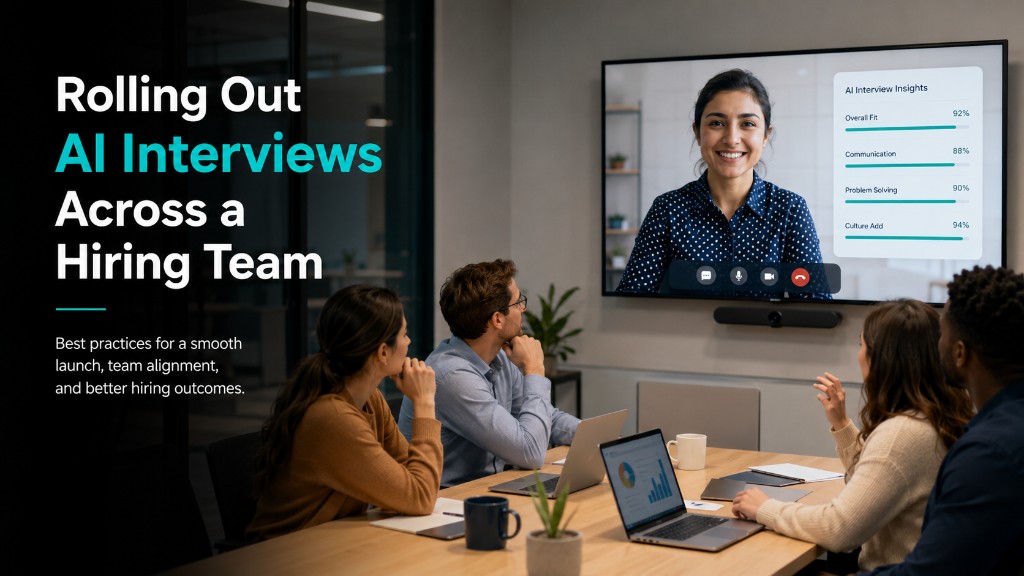 Rolling Out AI Interviews Across a Hiring Team